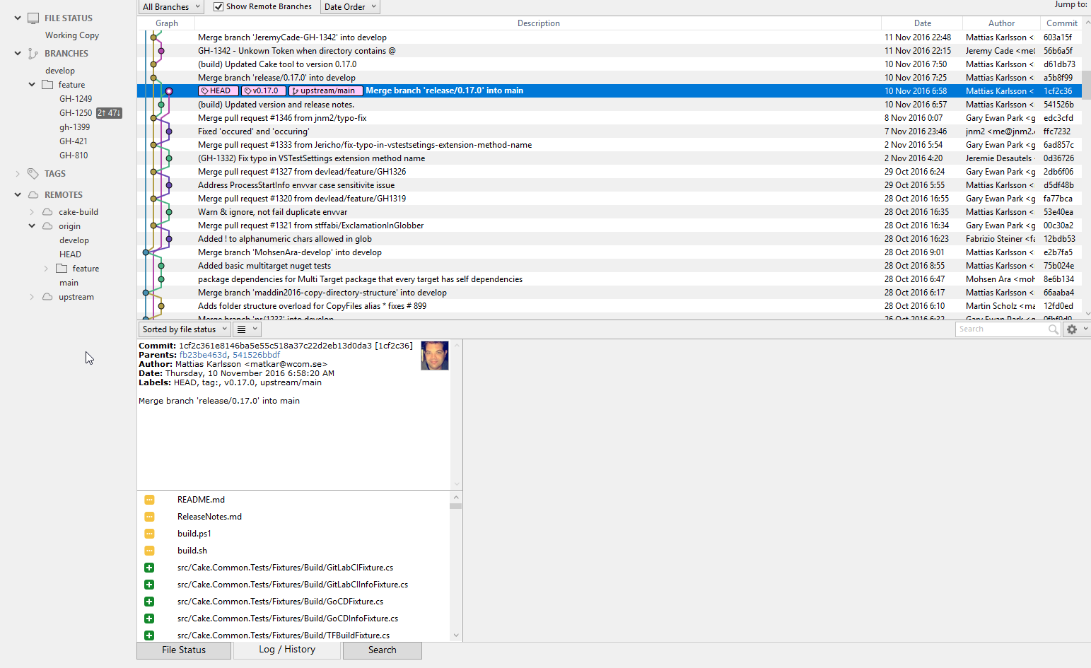 sourcetree compare two branches